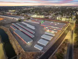 self storage facility bakersfield ca 30th twilight drone shots