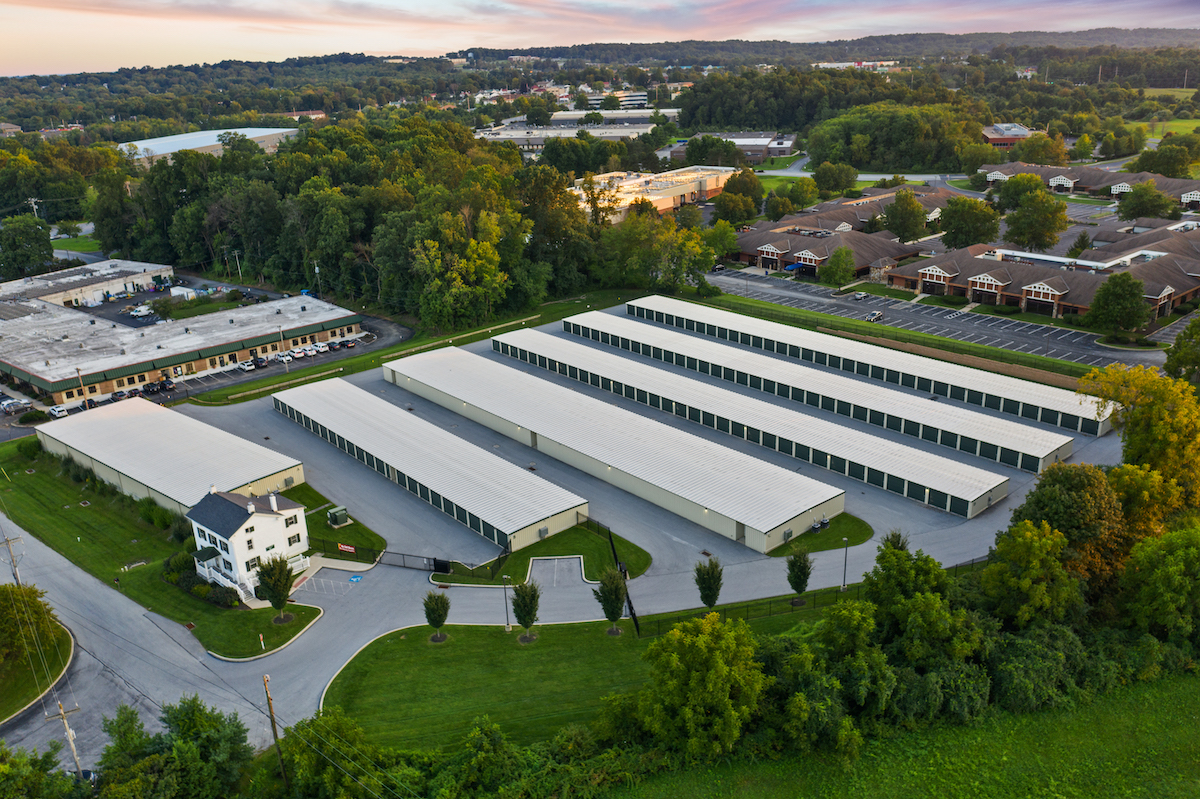 exton pa gordon drive self storage facility aerial view