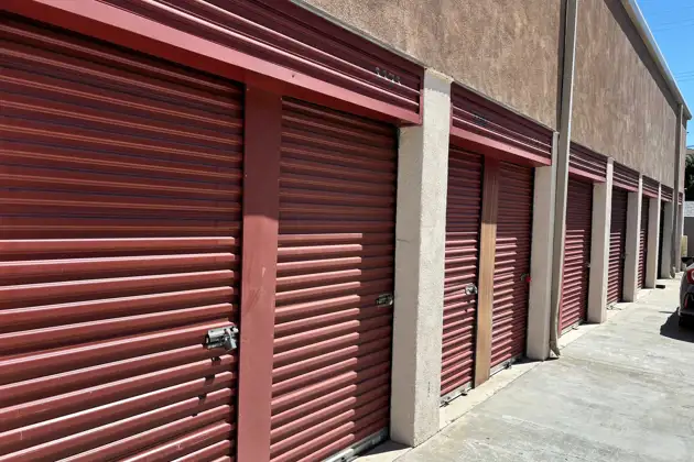Self storage facility Costa Mesa CA Newport Blvd drive-up units