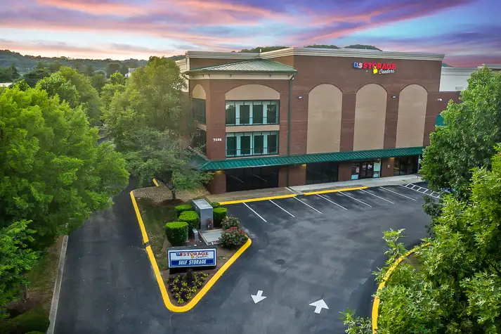 self storage facility brentwood tn bakers bridge drone exterior front