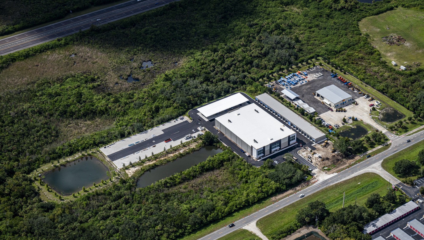 self storage facility titusville fl south front aerial view