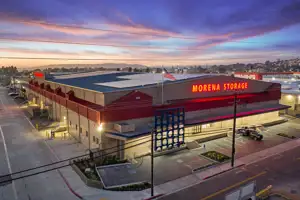 self storage facility san diego ca sherman exterior drone view
