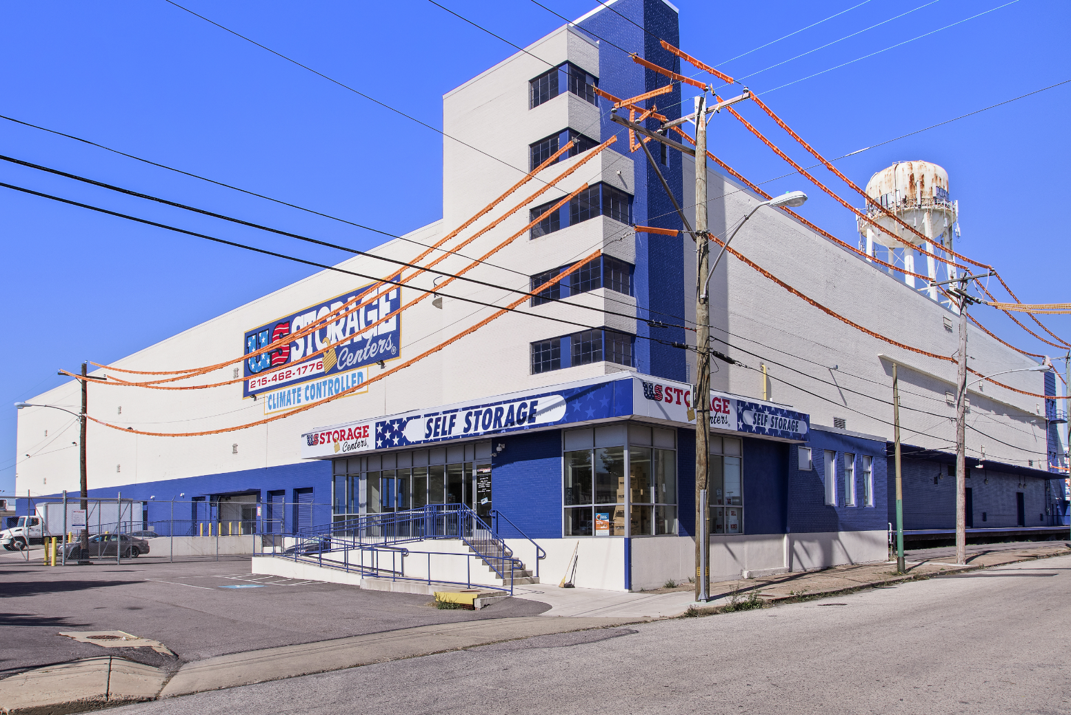 philadelphia pa christopher columbus blvd storage facility exterior building