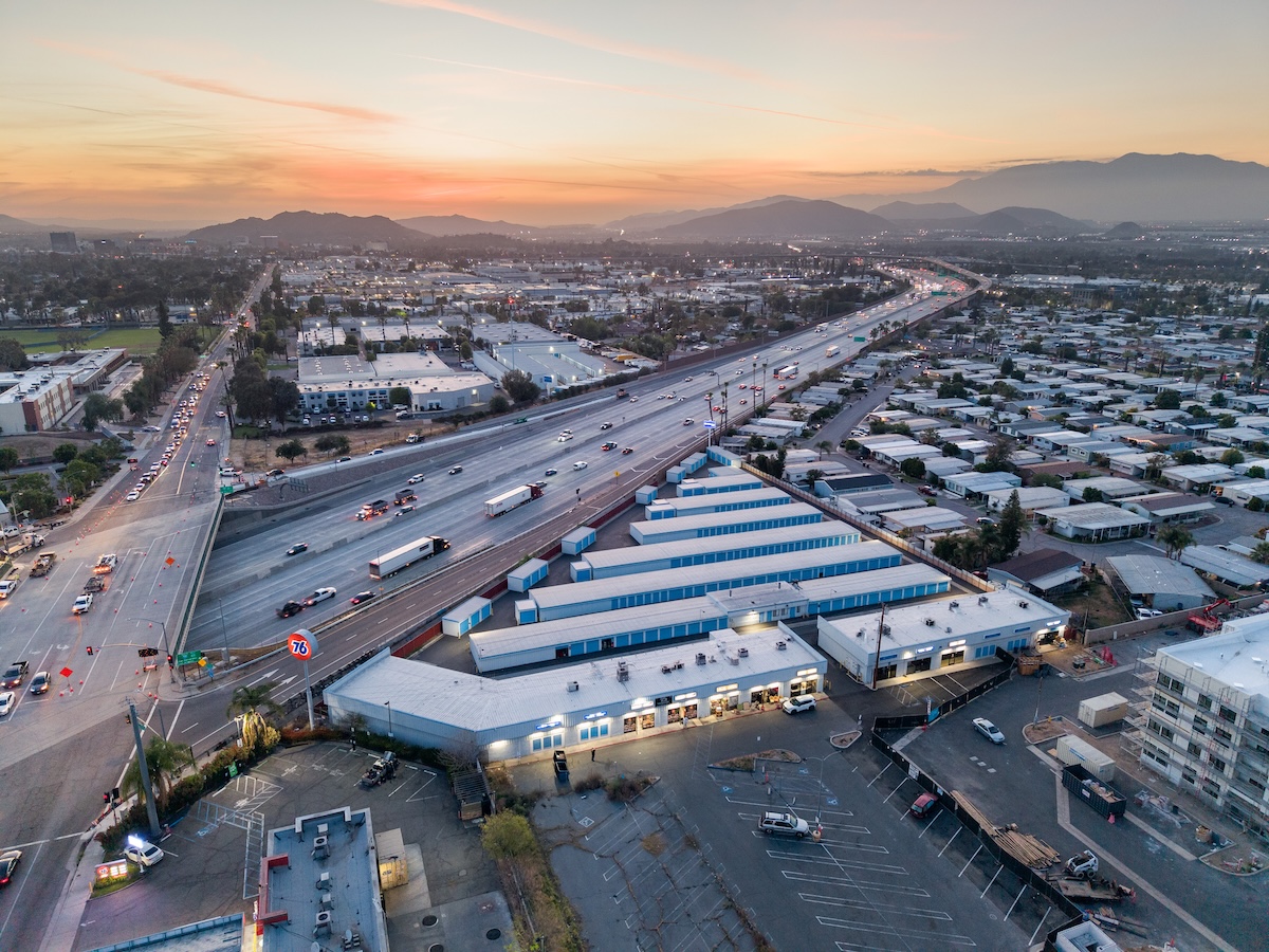 self storage facility riverside CA blaine exterior building