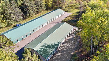 self storage facility brainerd mn hwy 18 drone view