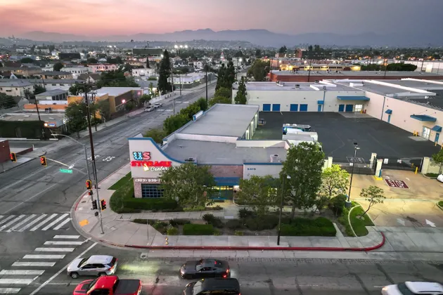 self storage facility commerce ca e olympic exterior office