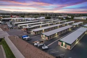 self storage facility fort collins e lincoln ave drone front property